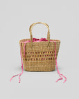 Oversized Straw bags - Pink/Red tones