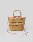 Oversized Straw bags - Pink/Red tones