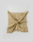 Oversized Goa Silk Sari Scarf - Beige / Brown tones