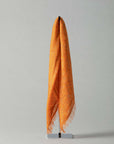 Oversized Goa Silk Sari Scarf - Orange tones