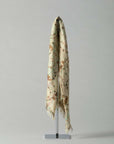 Oversized Goa Silk Sari Scarf - Beige / Brown tones