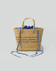 Oversized Straw bags - Blue/Purple tones
