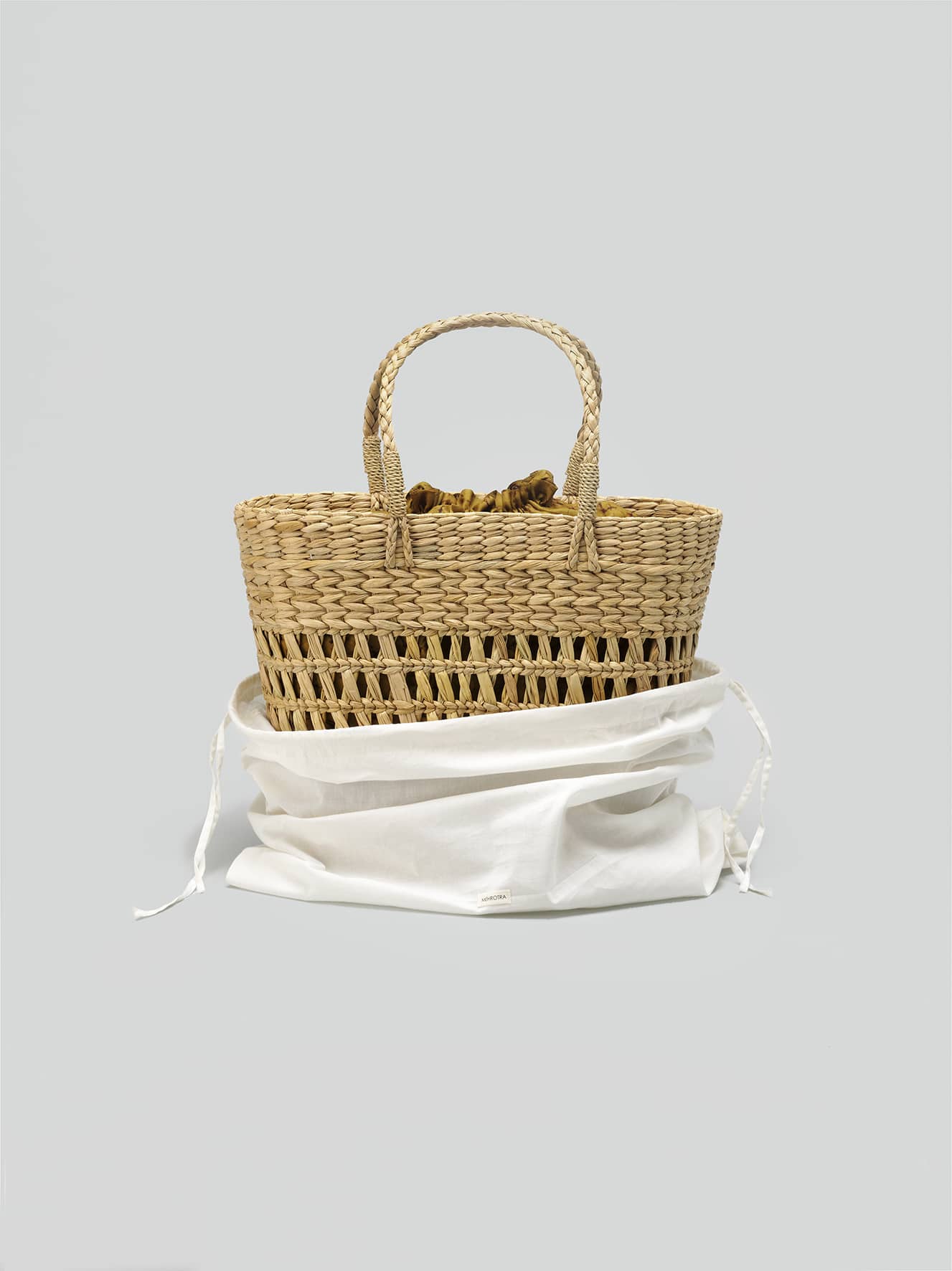 Oversized Straw Bags - Brown tones