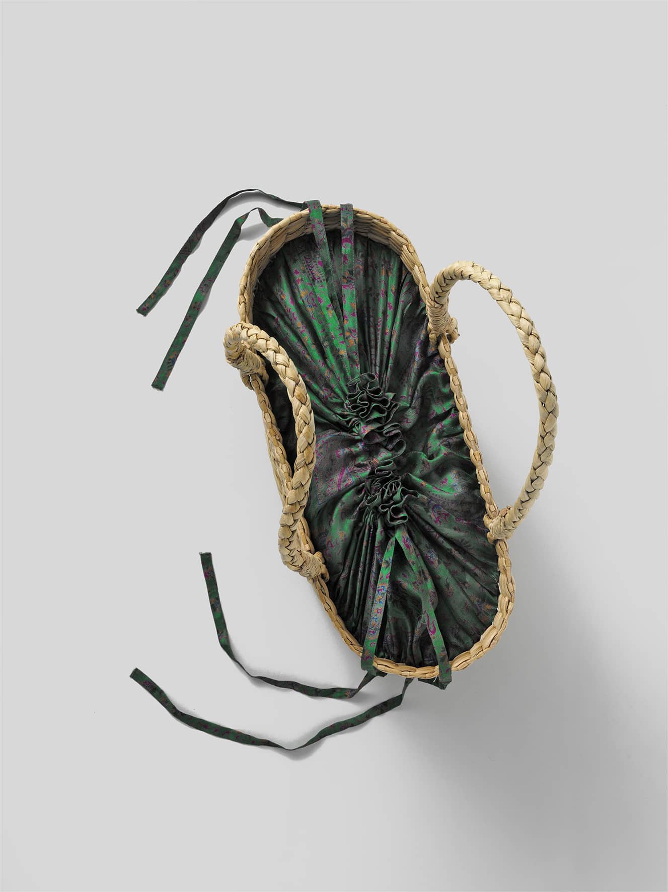 Oversized Straw bags - Green tones