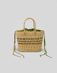 Oversized Straw bags - Green tones