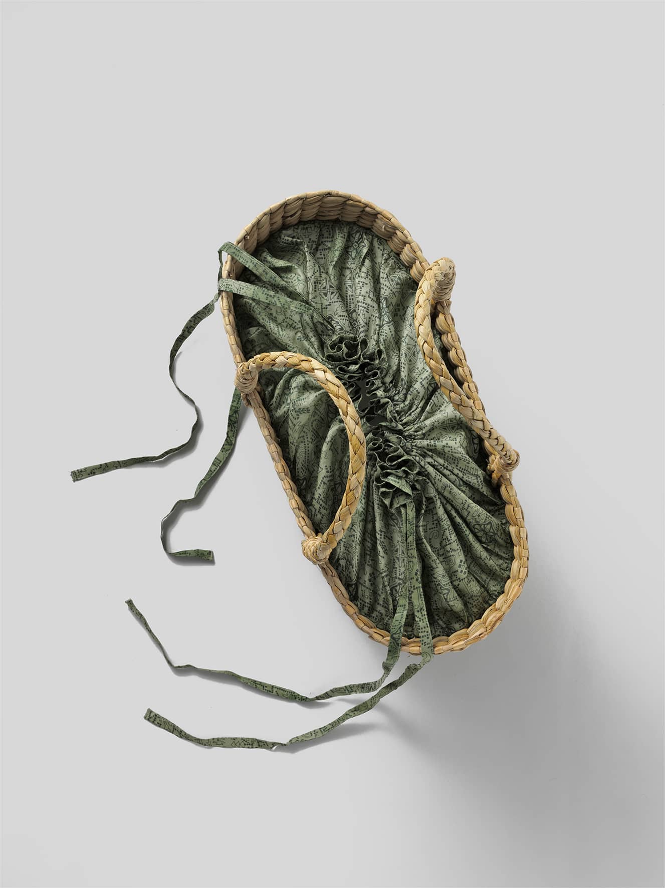 Oversized Straw bags - Green tones