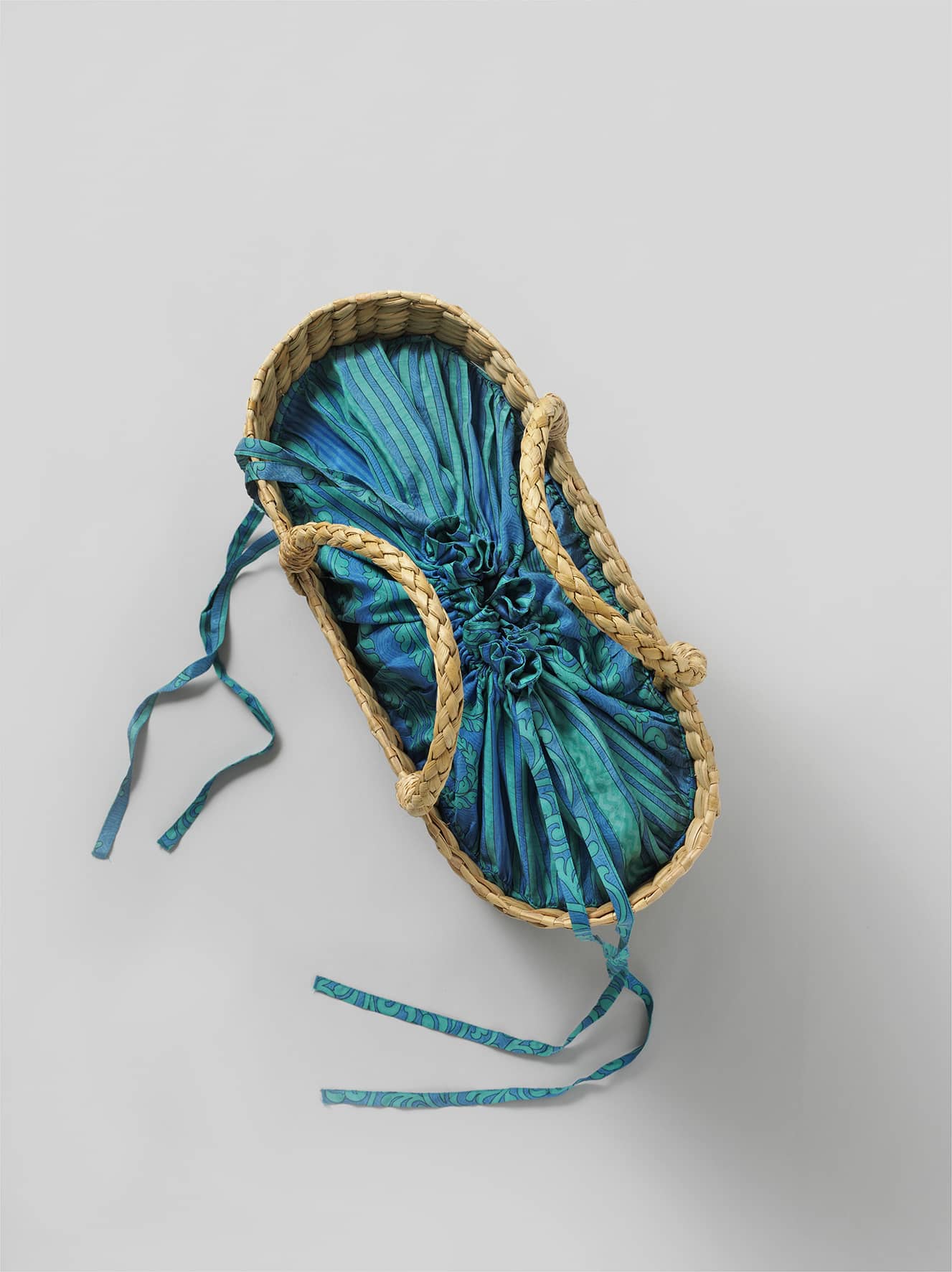 Oversized Straw bags - Blue/Purple tones