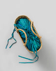 Oversized Straw bags - Blue/Purple tones