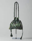 Potli silk sari pouch - Dark tones