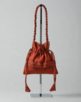 Potli silk sari pouch - Pink/Red tones