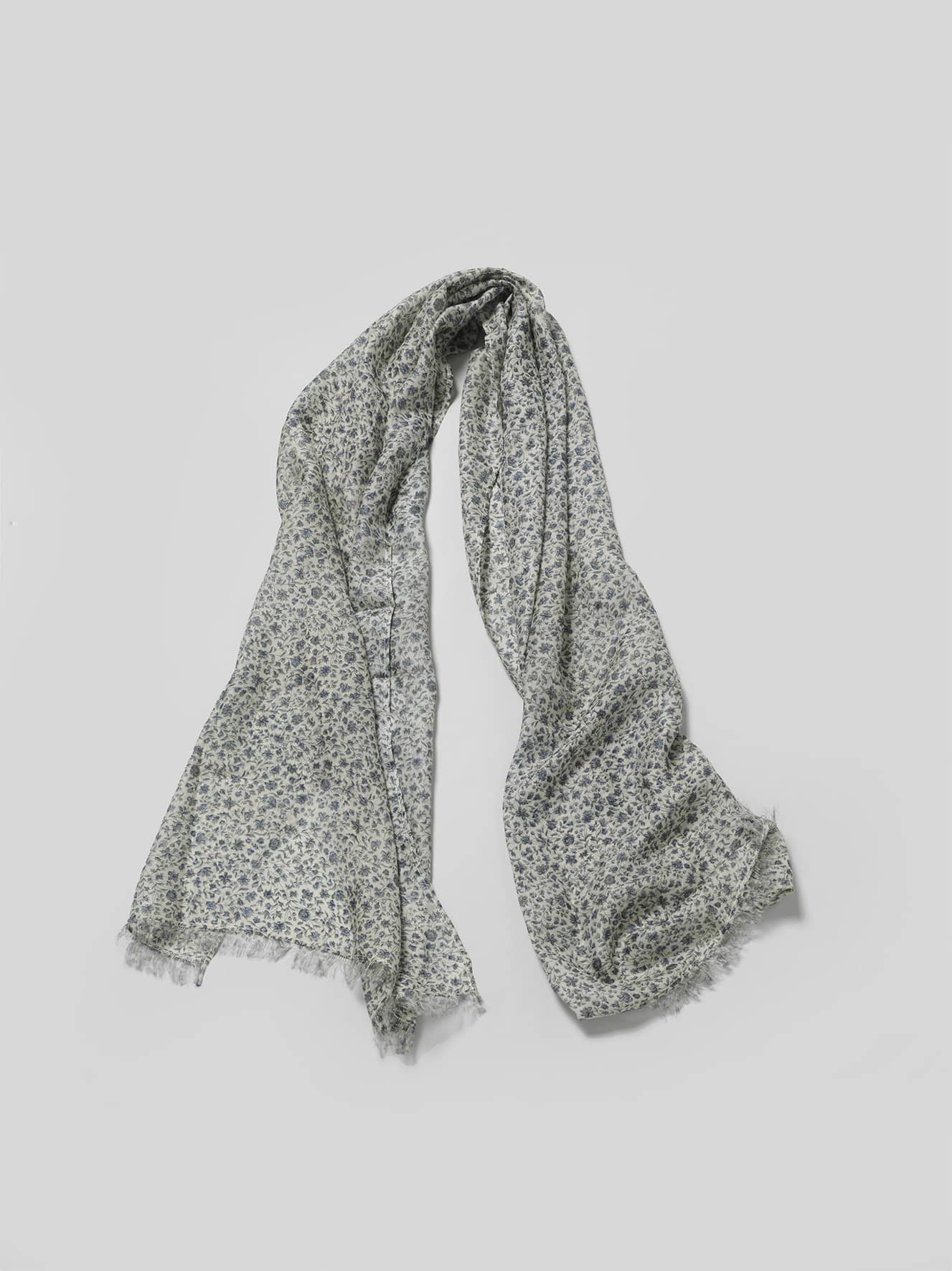 Sari Shawl Fringes - Blue/Green tones