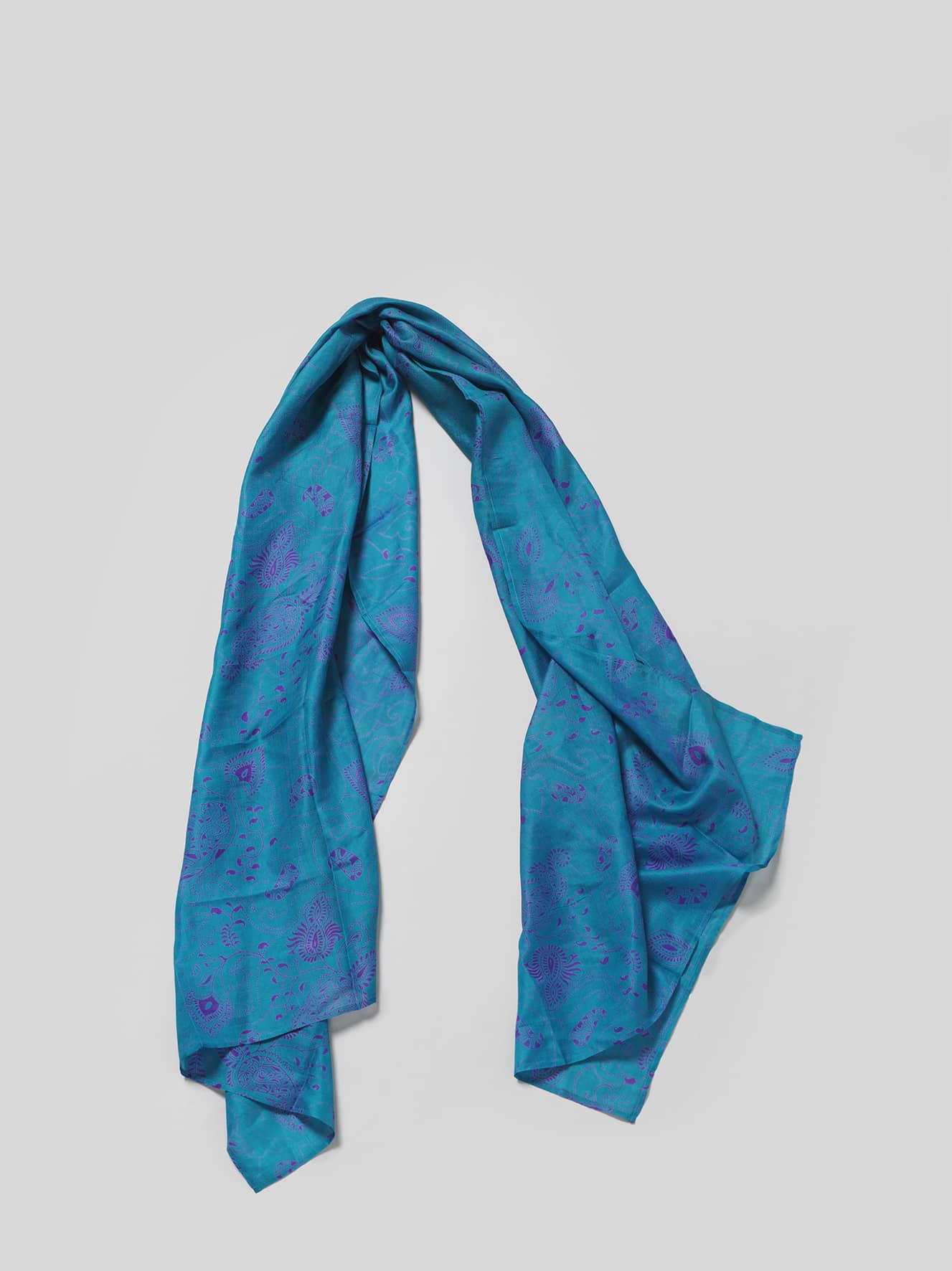 Sari Shawl - Blue/Purple tones