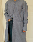 Nerhu shirt dress - Blue/White stripe