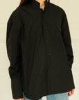 Nerhu Tuxedo Shirt - Black