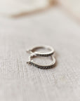 Square Black Stone Hoop