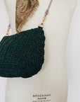 The crochet clutch - Deep Green