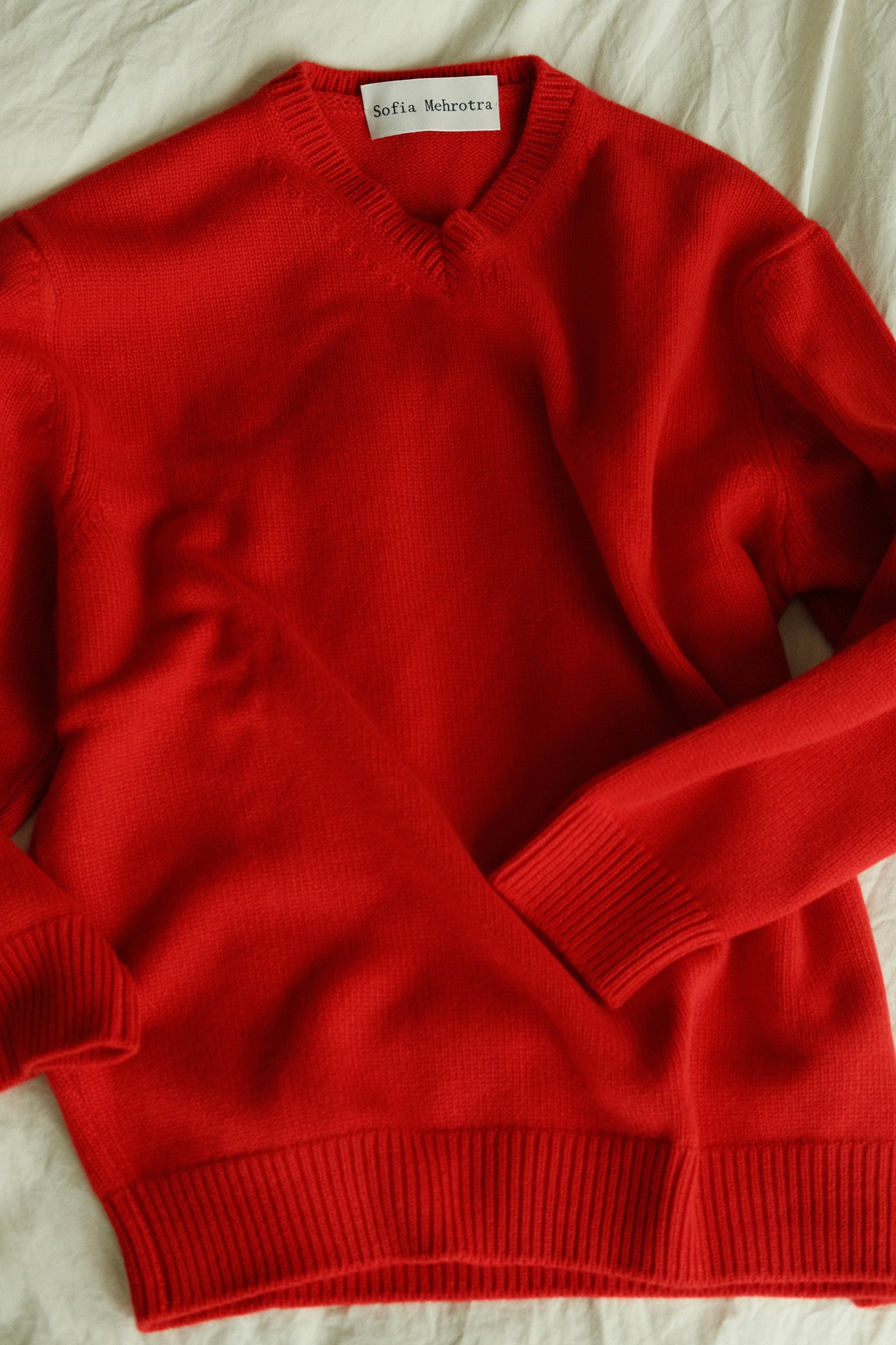Heavy summer knit - Indian Red