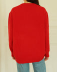 Heavy summer knit - Indian Red