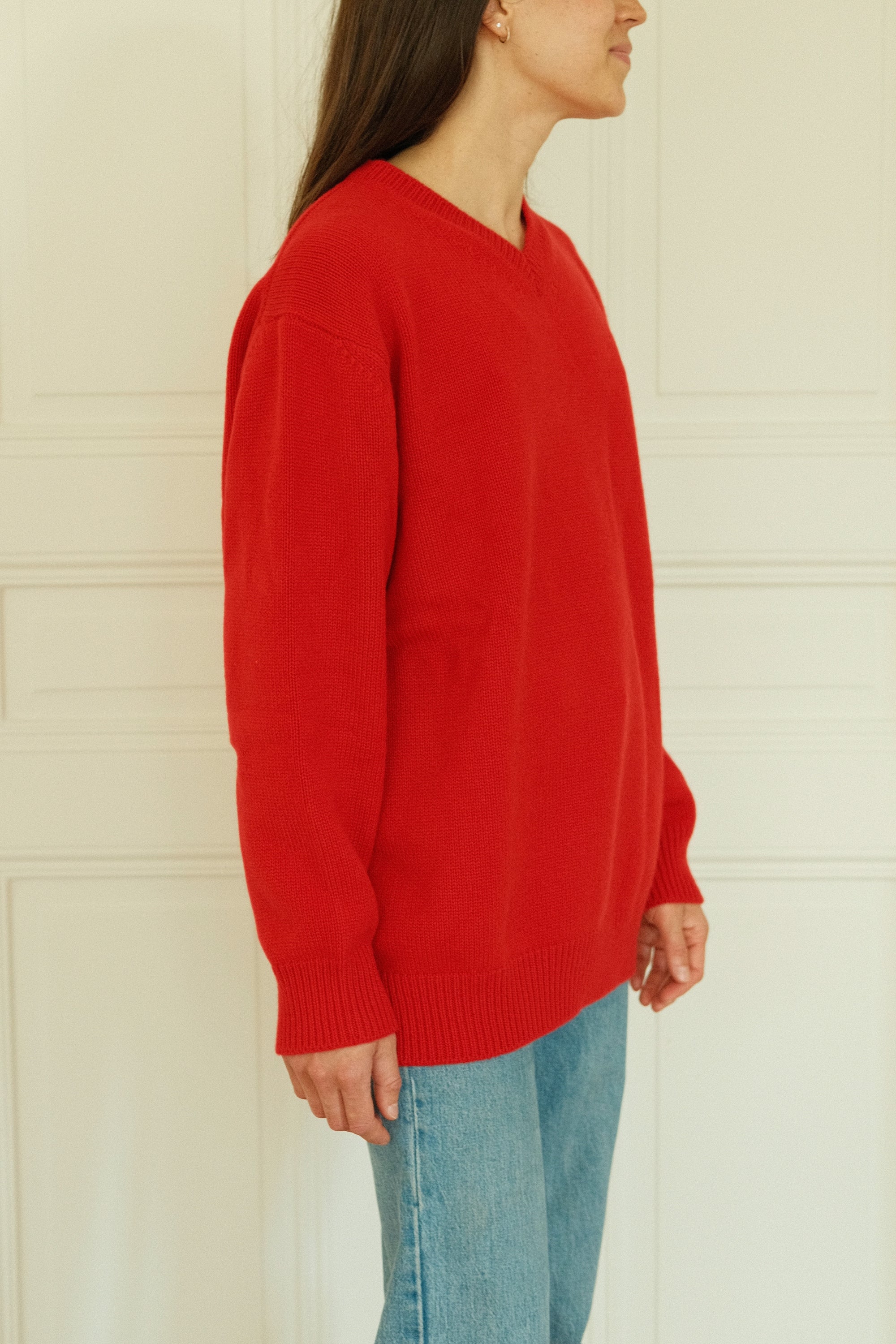 Heavy summer knit - Indian Red